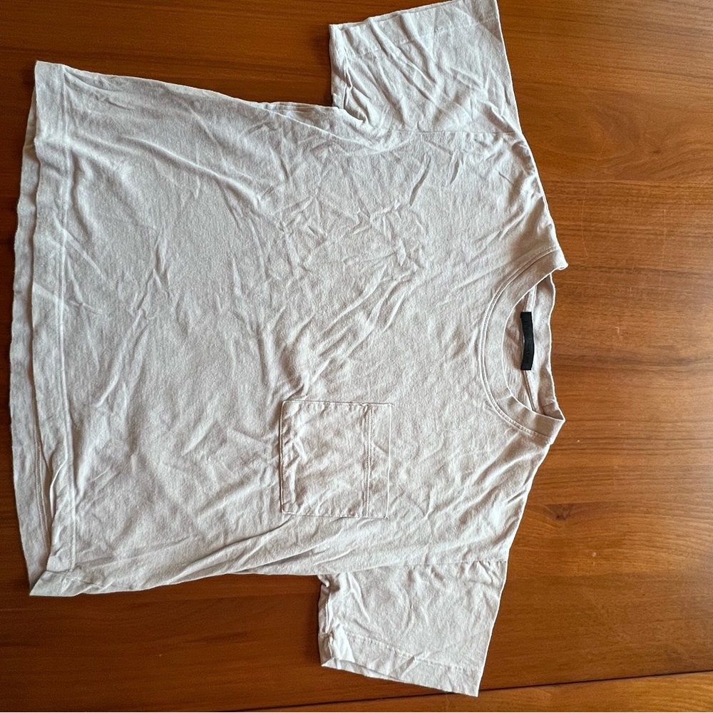 White Short Sleeve Crew Neck Tee